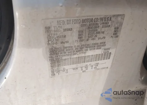 1999 Ford F-250 Lariat/Xl/Xlt from USA, damaged, VIN 1FTNW20S1XEC77707